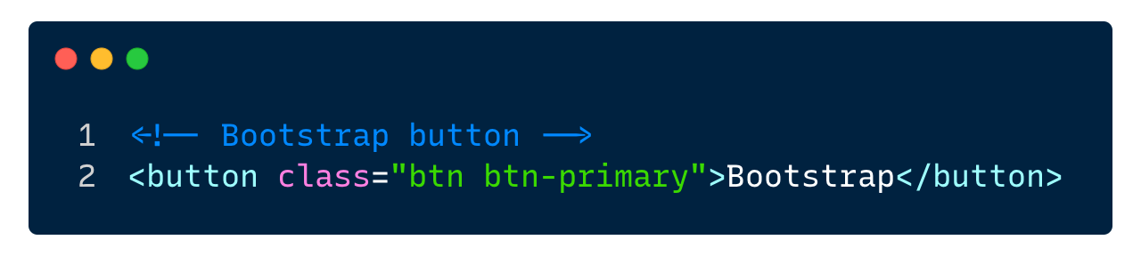bootstrap example button